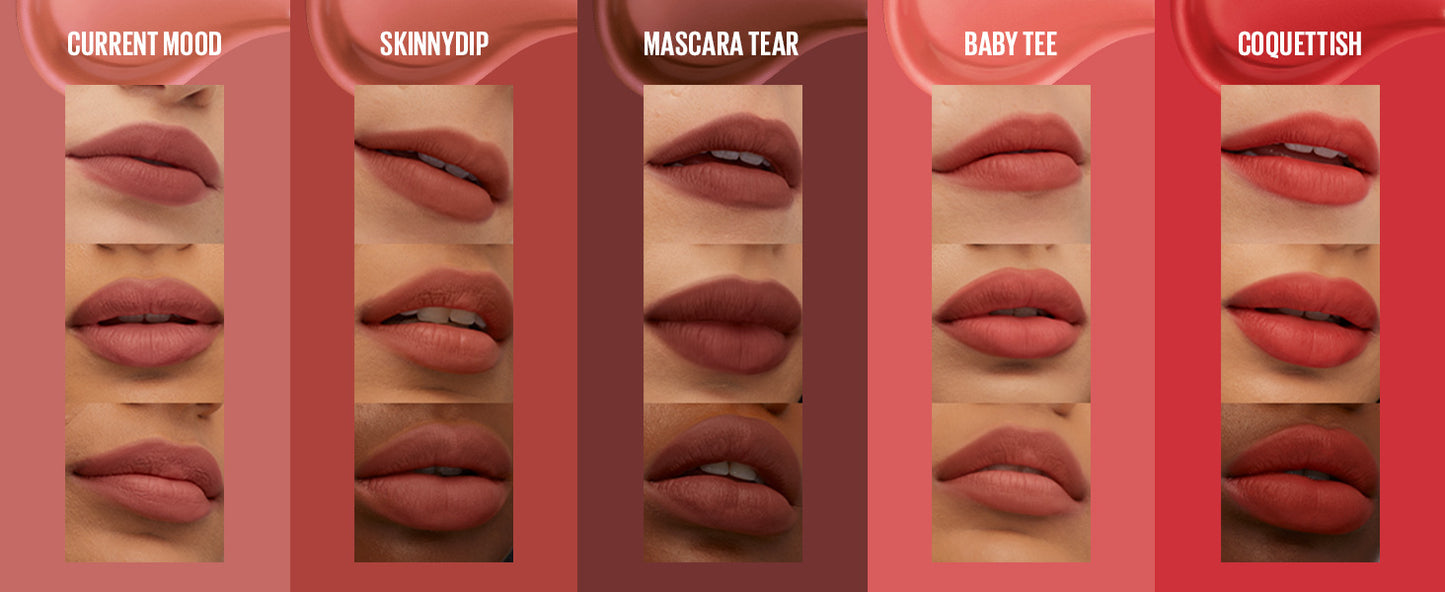 MAYBELLINE New York Super Stay Teddy Tint Liquid Lip Tint, Current Mood, 0.17 oz