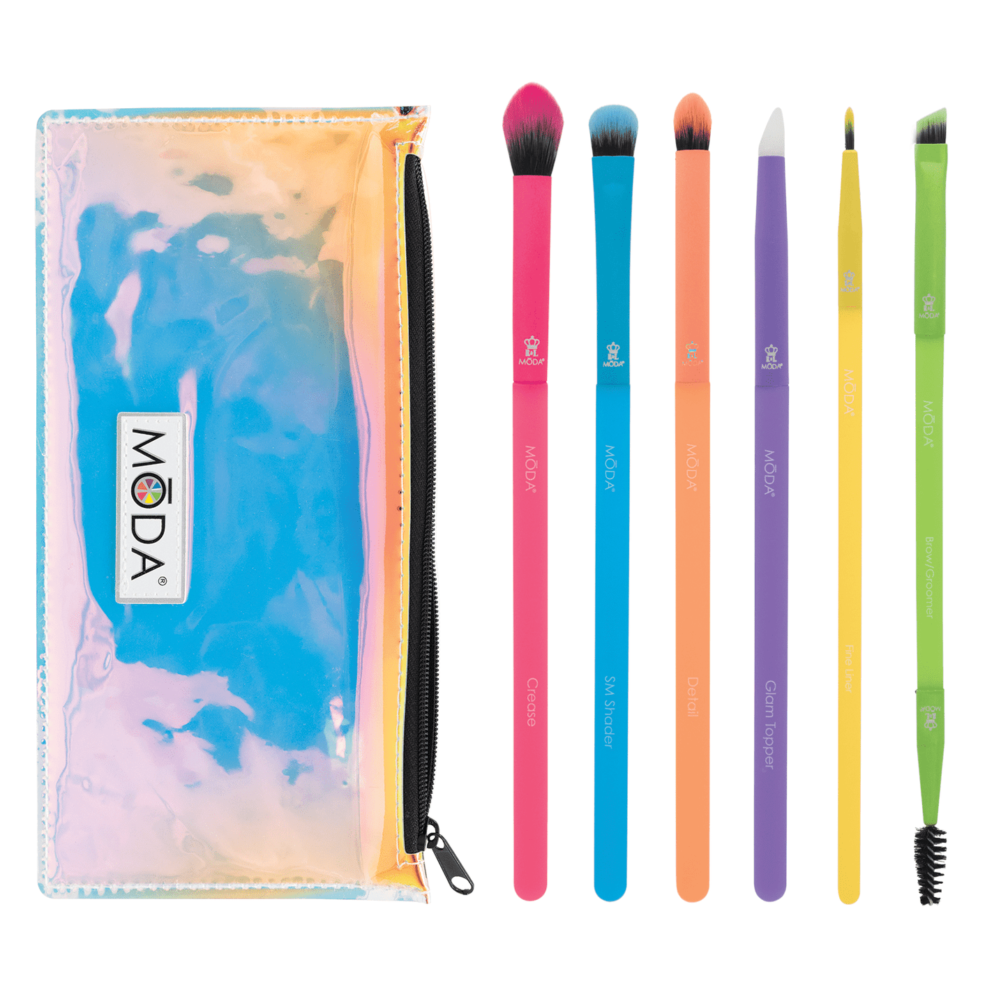 MODA Minis Jelly Makeup Brush 5 Piece Travel Eye Kit