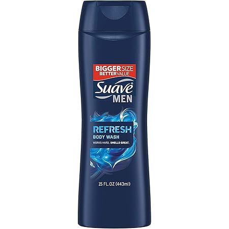 SUAVE MEN REFRESH HYDRATE BDY WASH 15OZ