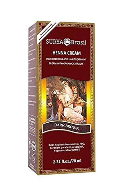 SURYA BRASIL HENNA CREAM,LIGHT BROWN