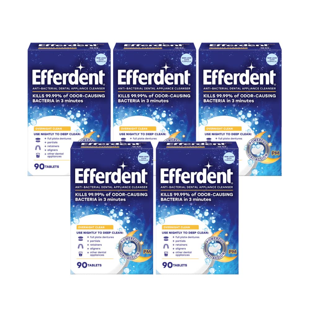 EFFERDENT PM TABLET 90CT
