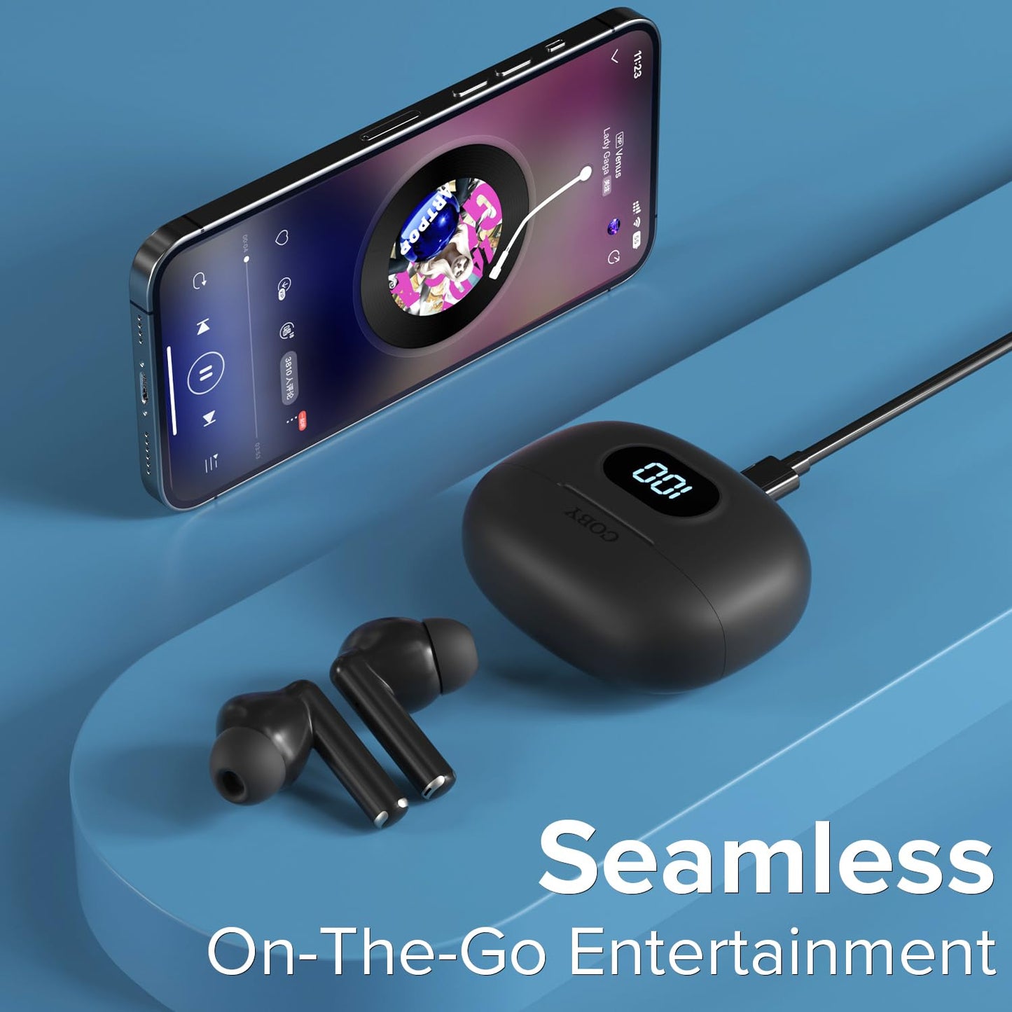 COBY TRUE WIRELESS EARBUDS BLU