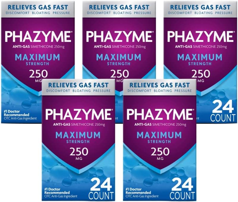 PHAZYME MAX 250 MG SOFTGEL 12CT