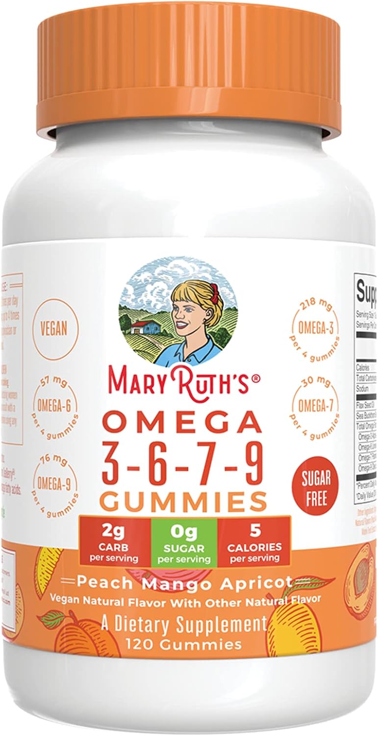 MARY RUTH'S OMEGA 3,KIDS,ORANGE,GUMMY