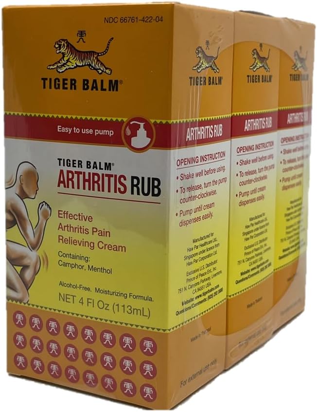 TIGER BALM ARTHRITIS RUB CRM 4OZ
