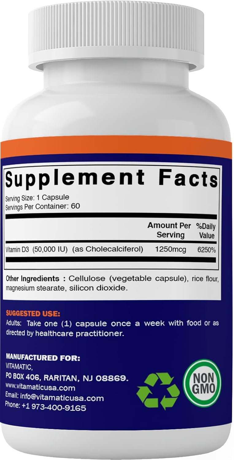 VITAMIN D CP 1250MCG 12