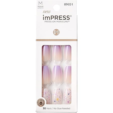 KISS imPress Press On Manicure Artificial Nails Short Length - No Other