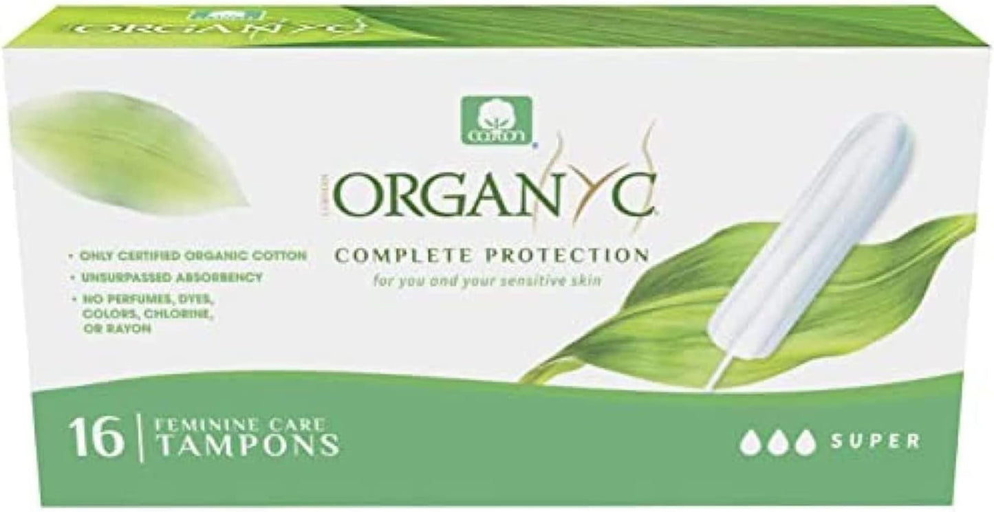 ORGANYC TAMPON,NON-APPLICATOR,REG