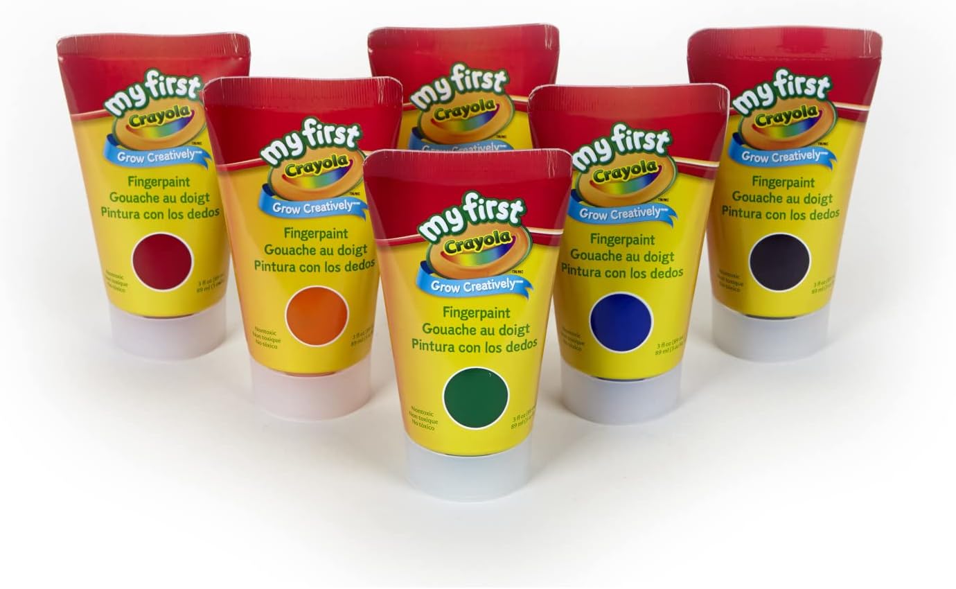 Crayola Washable Fingerpaints- Secondary Colors, 3 count
