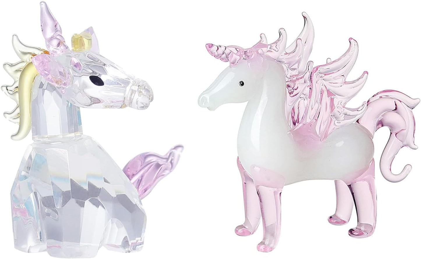 8 PLASTIC UNICORN FIGURINES