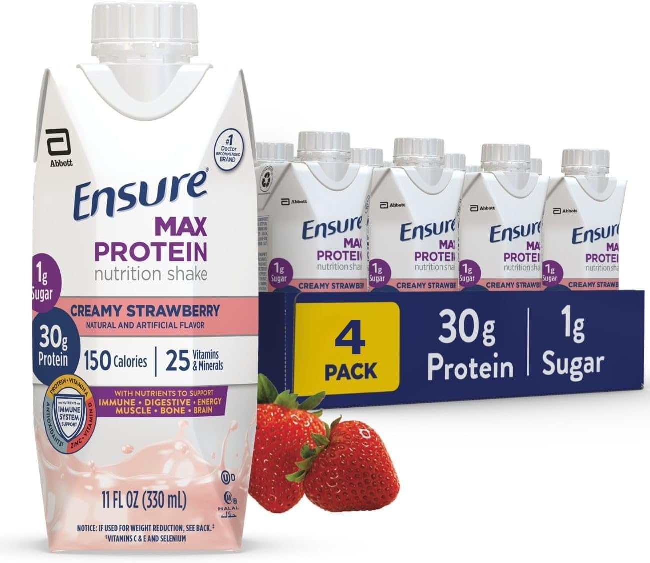 ENSURE MAX PROTEIN LQ 4X330ML STR