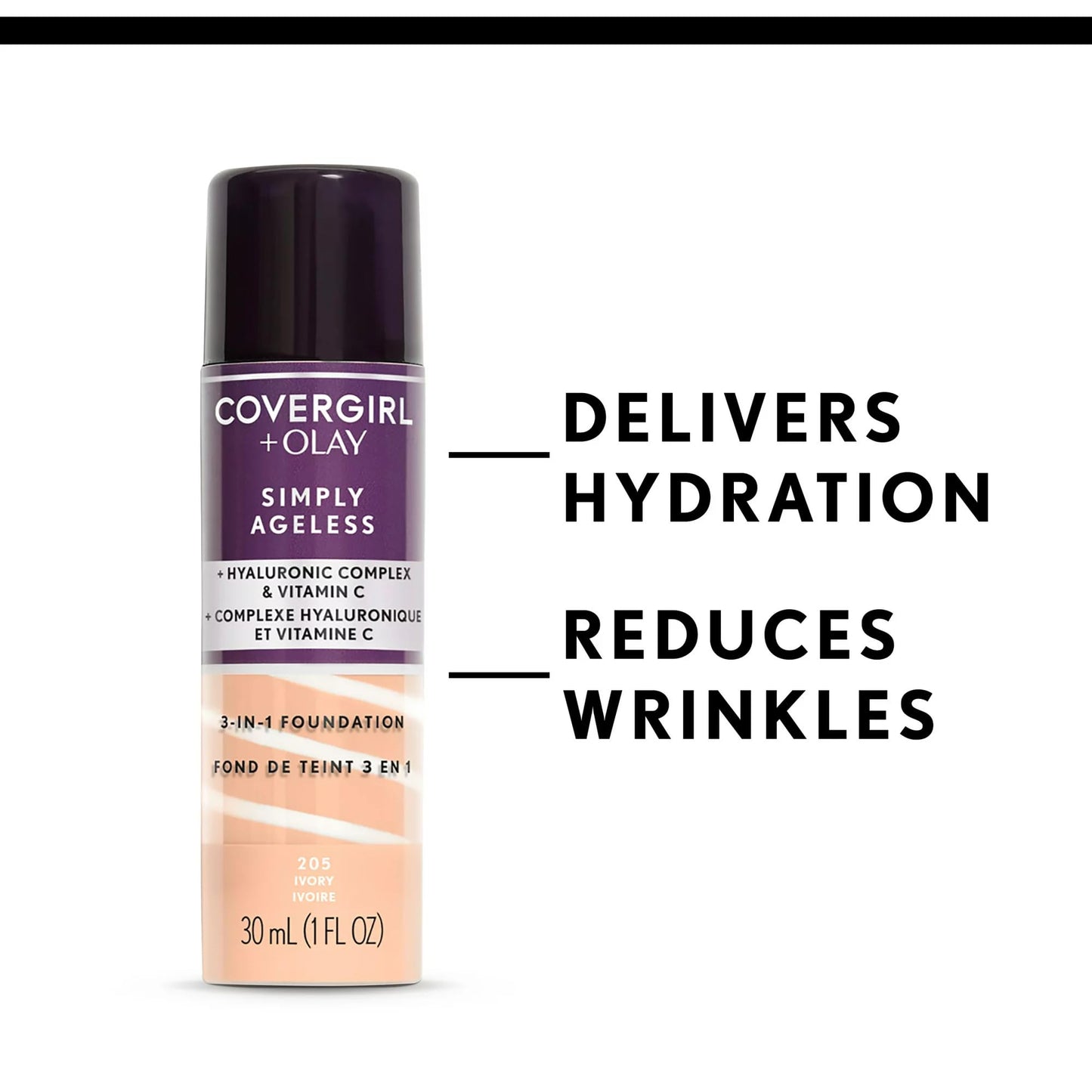 COVERGIRL + Olay Simply Ageless 3-in-1 Liquid Foundation - 220 Creamy Natural