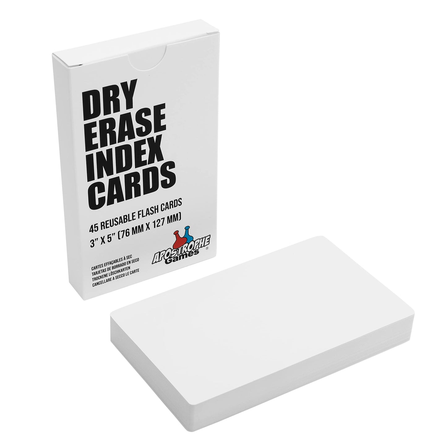 Oxford Blank Dry Erase Index Cards - 3" x 5", 48 count