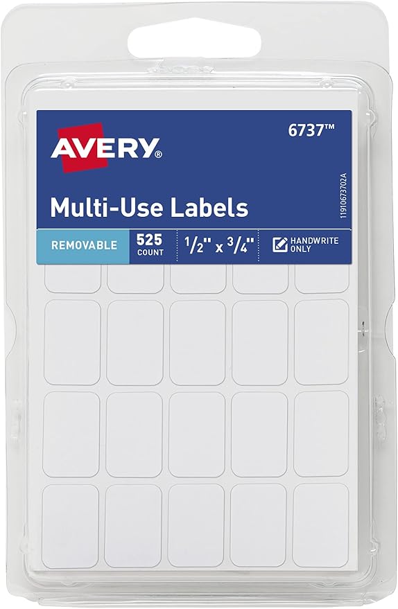 Avery 0.75" Garage Sale Removable Labels - Assorted, 315 count