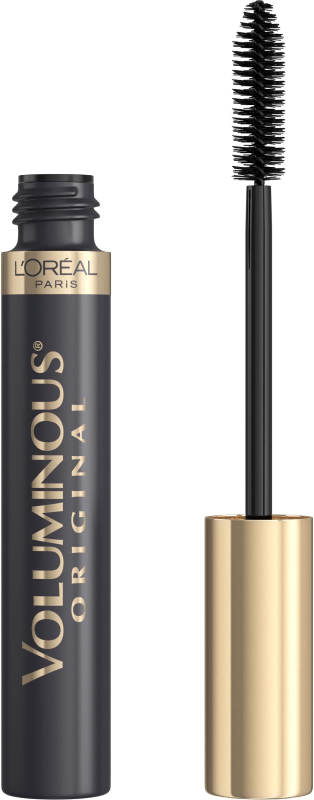 L'ORÉAL PARIS Double Extend Beauty Tubes Lengthening Mascara and Basecoat, 575 Blackest Black, 0.33 fl oz