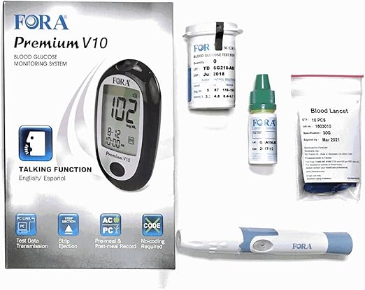 FORA PREMIUM V12 VC BLD GLUCS MONITOR DS
