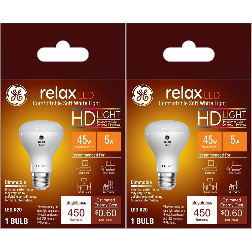 GE Lighting LED Light Bulb, 40 Watt Eqv, Daylight, A19, 4 pack
