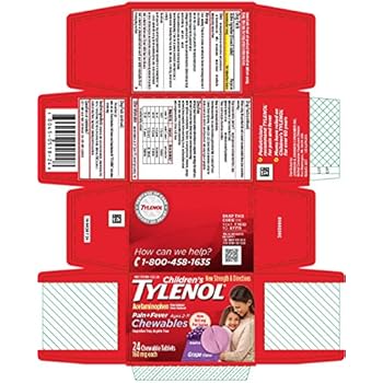 TYLENOL CHD CW 160MG 24 BGM P/FVR