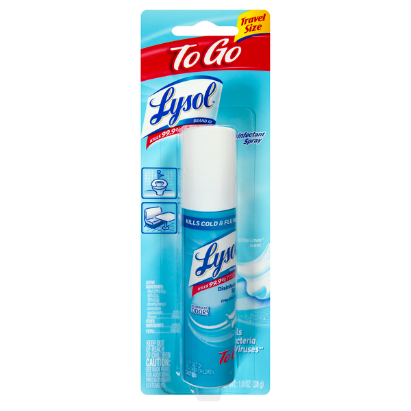 Lysol To Go Disinfectant Spray, 1.5 oz