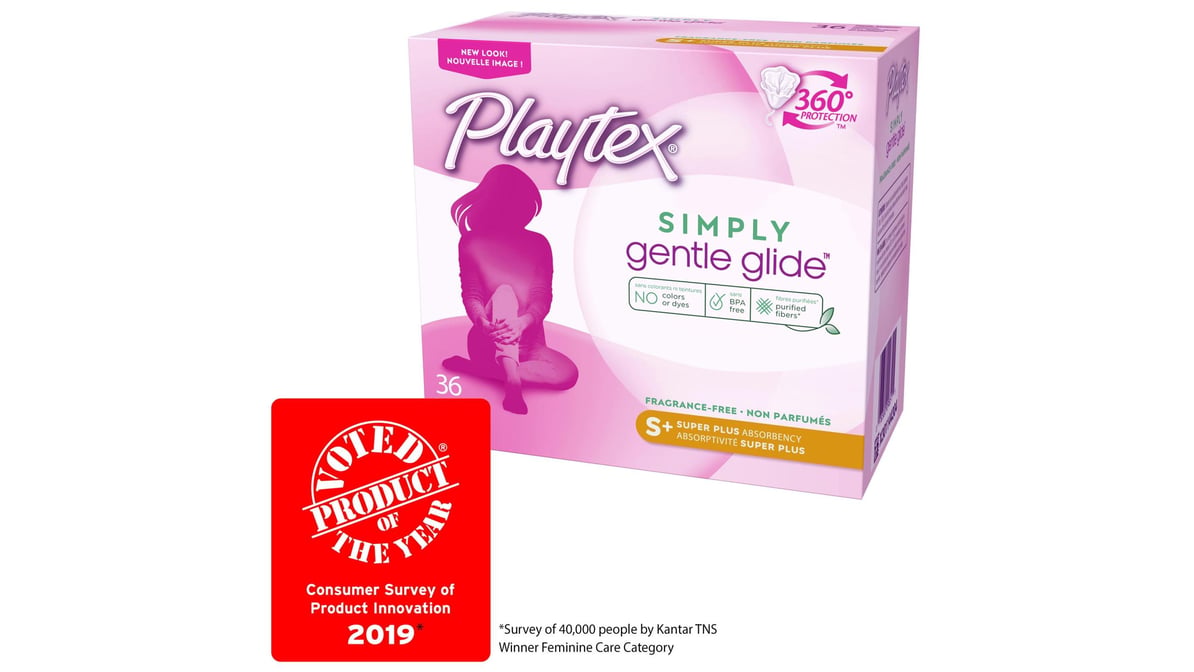 PLAYTEX TAMPON GENTL GLIDE MULT SCT 18CT