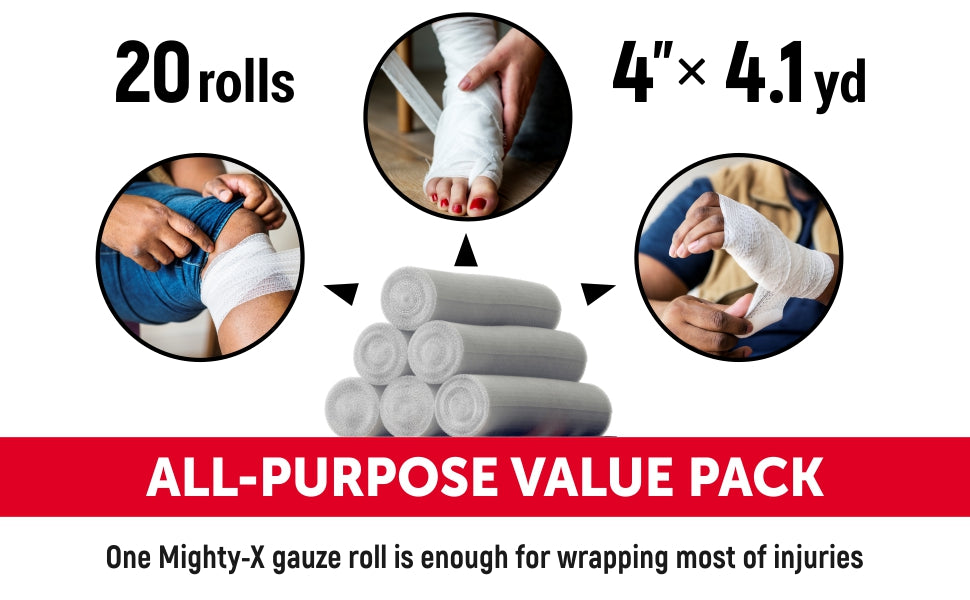JJ GAUZE ROLL 4 IN X 2.5 YD