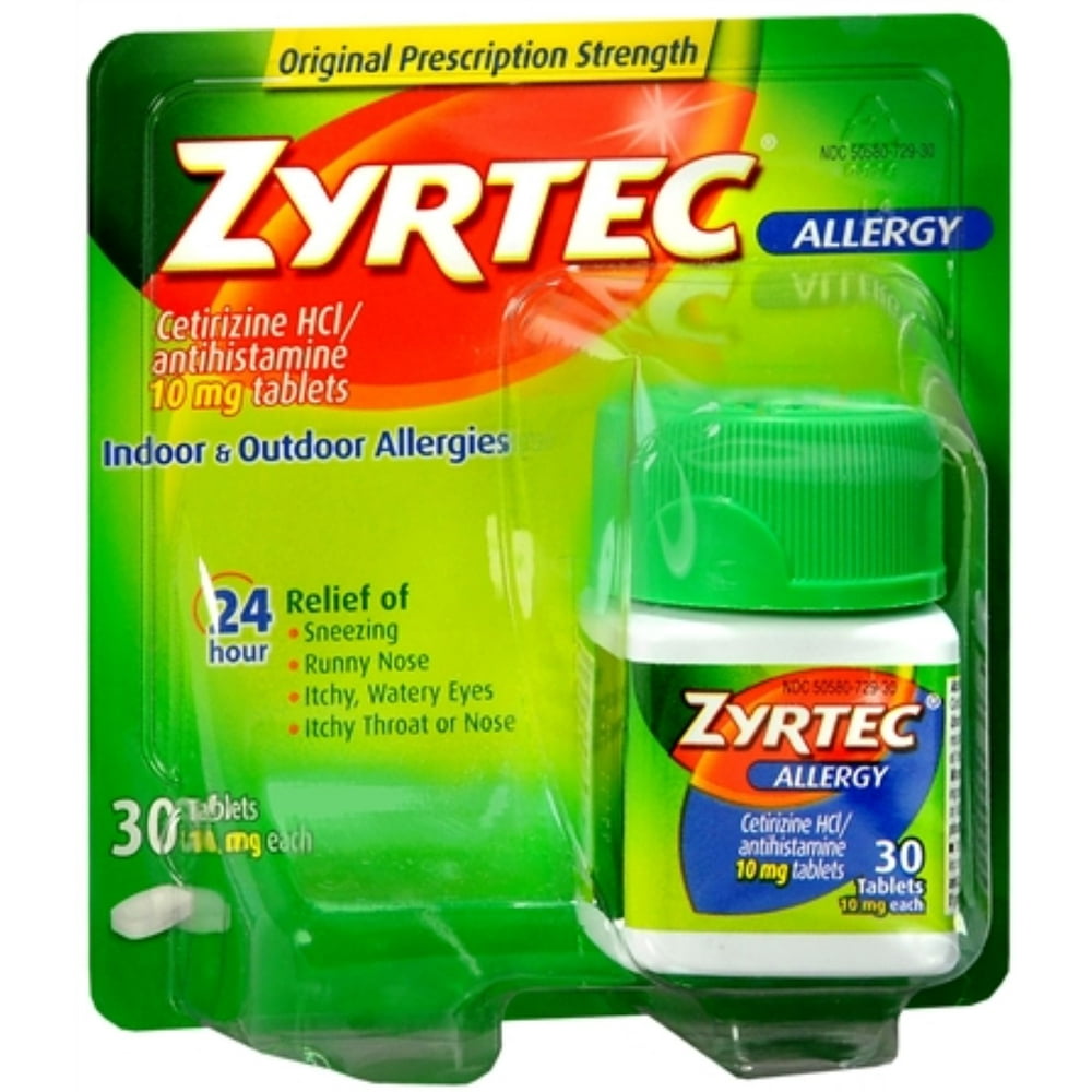 ZYRTEC ALLERGY TB 10MG 30 24HR