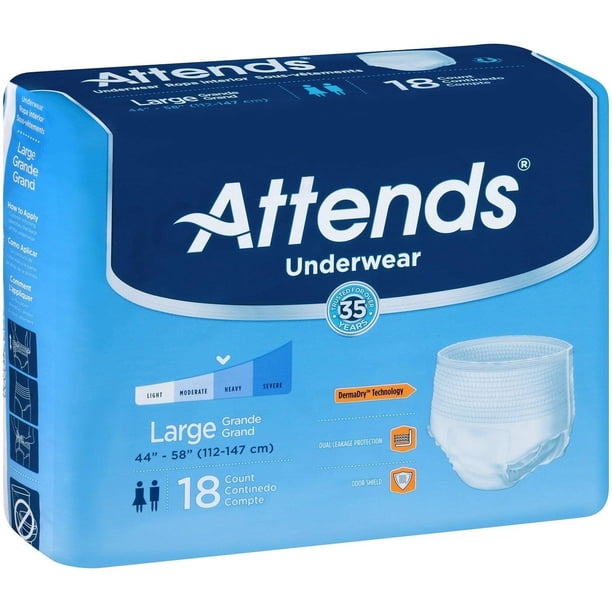 ATTENDS PREMIER UNDERWEAR XLARGE 4X14CT