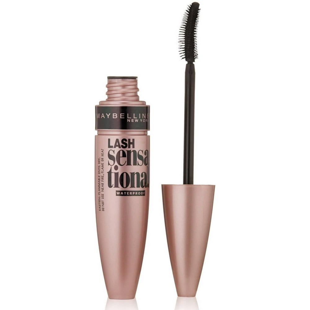 MAYBELLINE New York Lash Sensational Waterproof Mascara, 257 Very Black, 0.32 oz