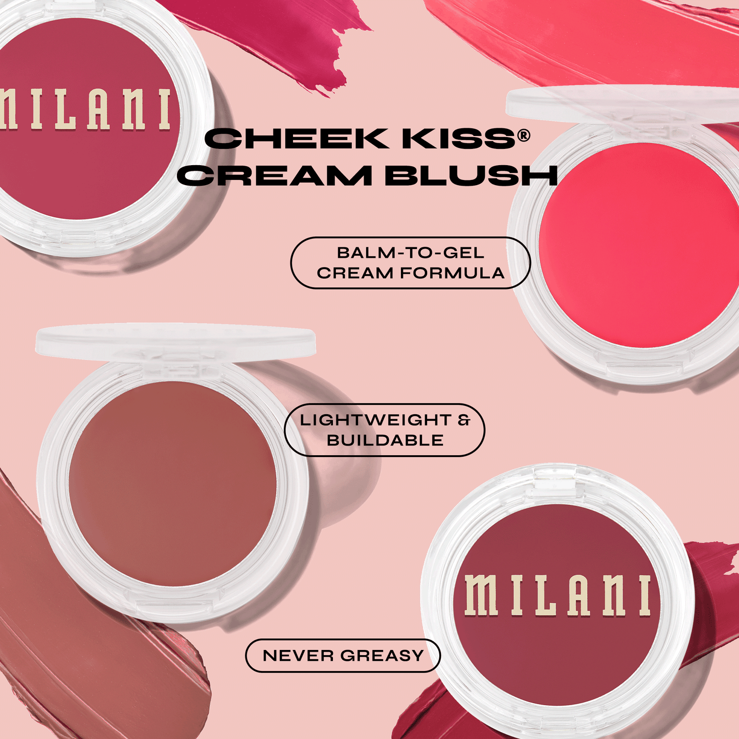 Milani Cheek Kiss Cream Blush Merlot Moment