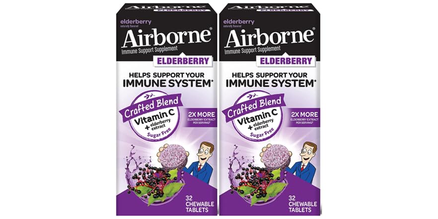 AIRBORNE CHEW TABS,CITRUS