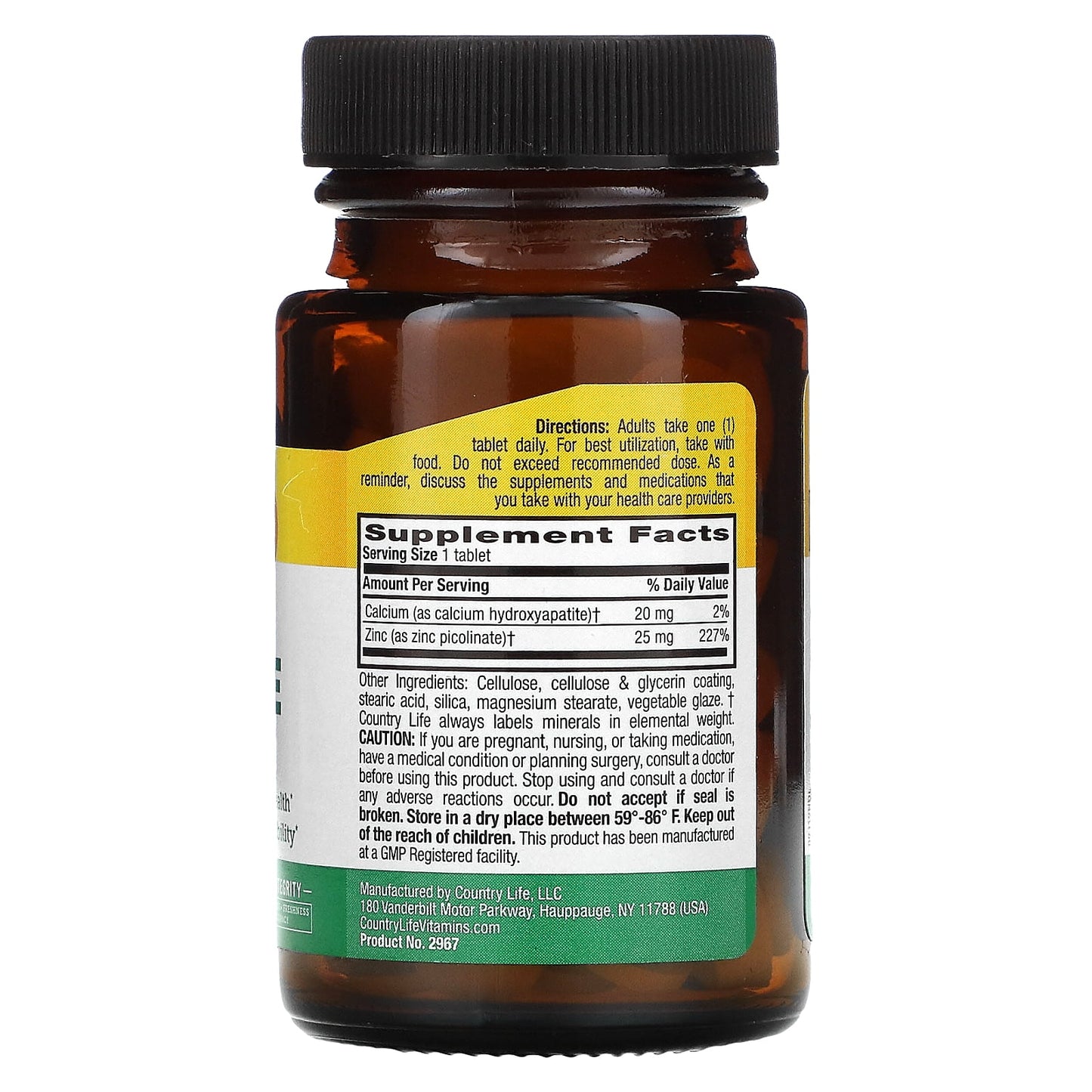 ZINC PICOLINATE 25 MG