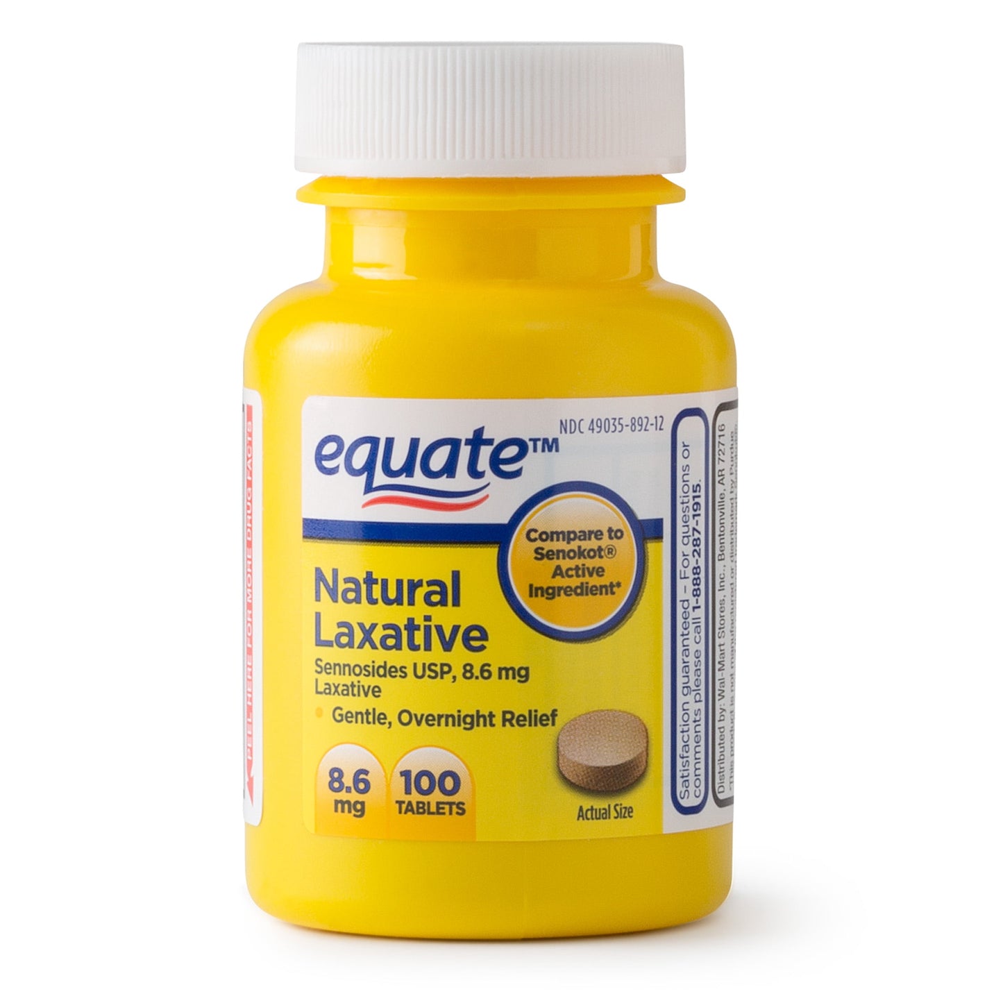 SENNOSIDES LAX 8.6 MG TAB 100 UD