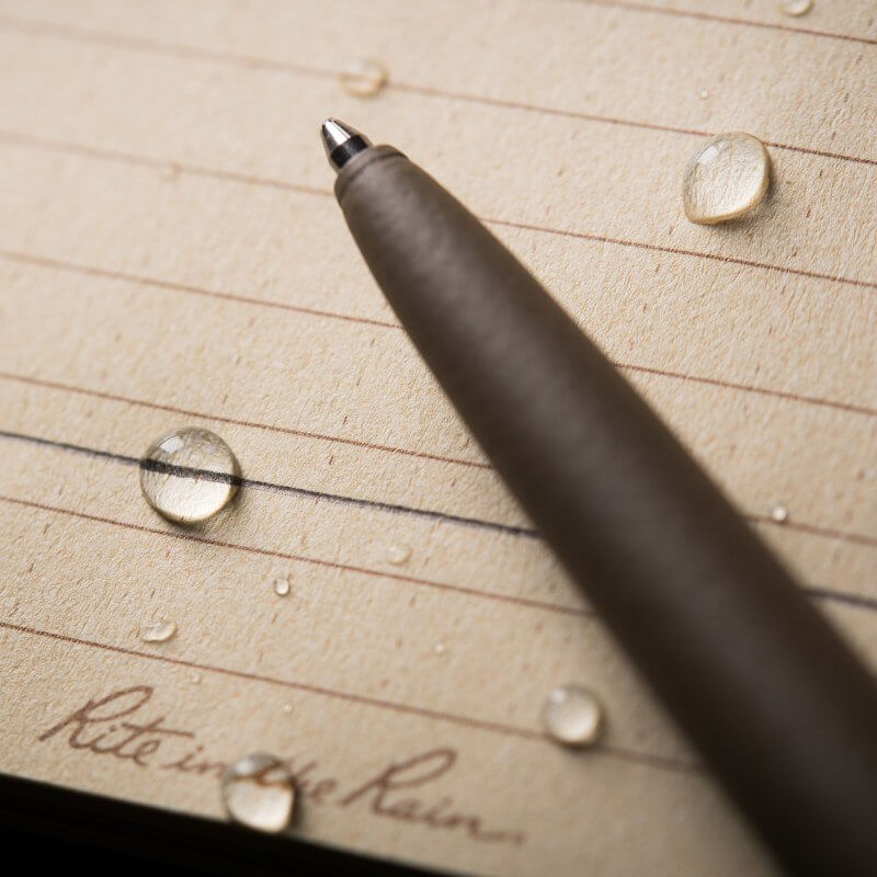 Rite in the Rain All-Weather Metal Clicker Pen - Black
