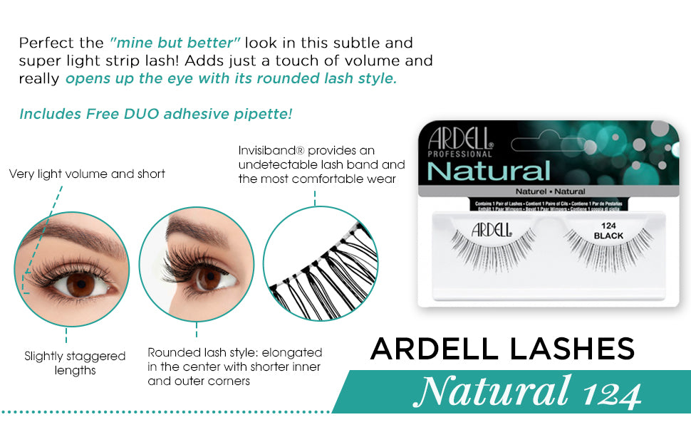 Ardell Natural Lashes - 124 Black