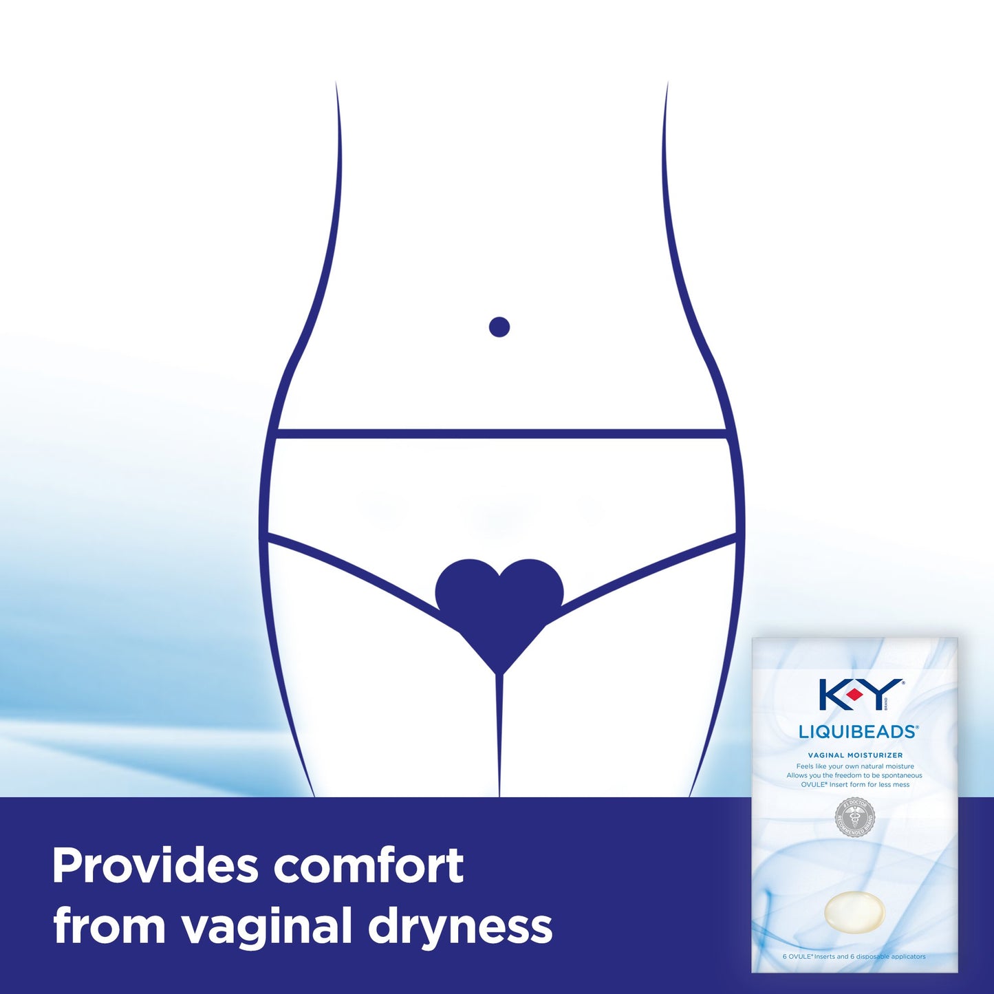 KY LIQUIBEADS VAGINAL MOISTURIZE LUB 6CT