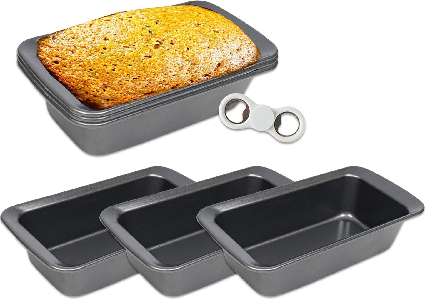 12X4.5 LONG LOAF PAN 2PC