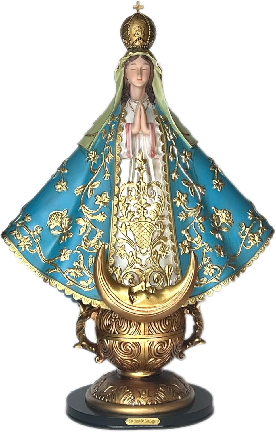 Star Candle Prayer Candle, 8in - Dual Saints - Virgin of San Juan de los Lagos & Our Lady Of Guadalupe