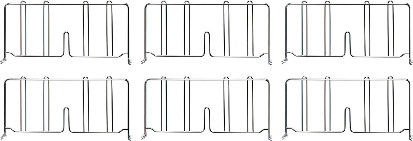 SHELF DIVIDER 30" CHROME 6 CT DS