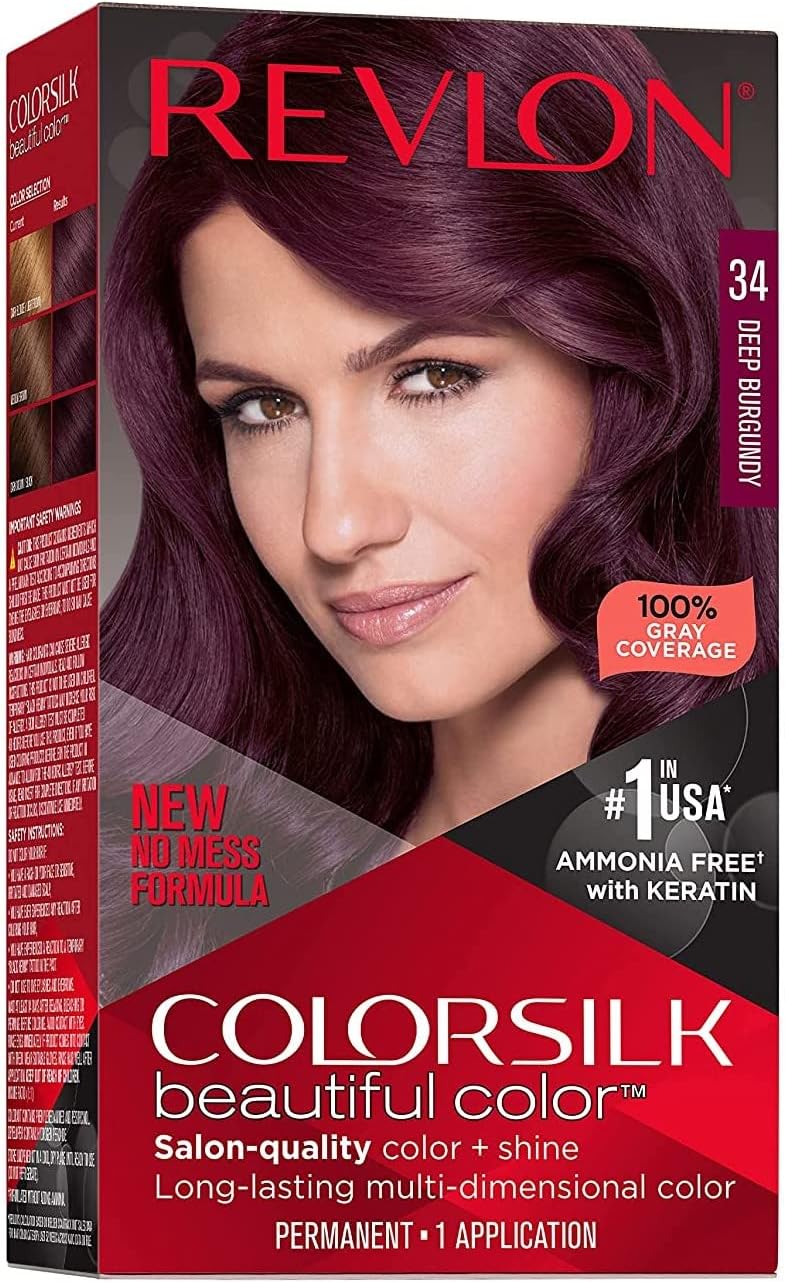 REVLON COLORSILK 34 DEEP BURG HC 1CT