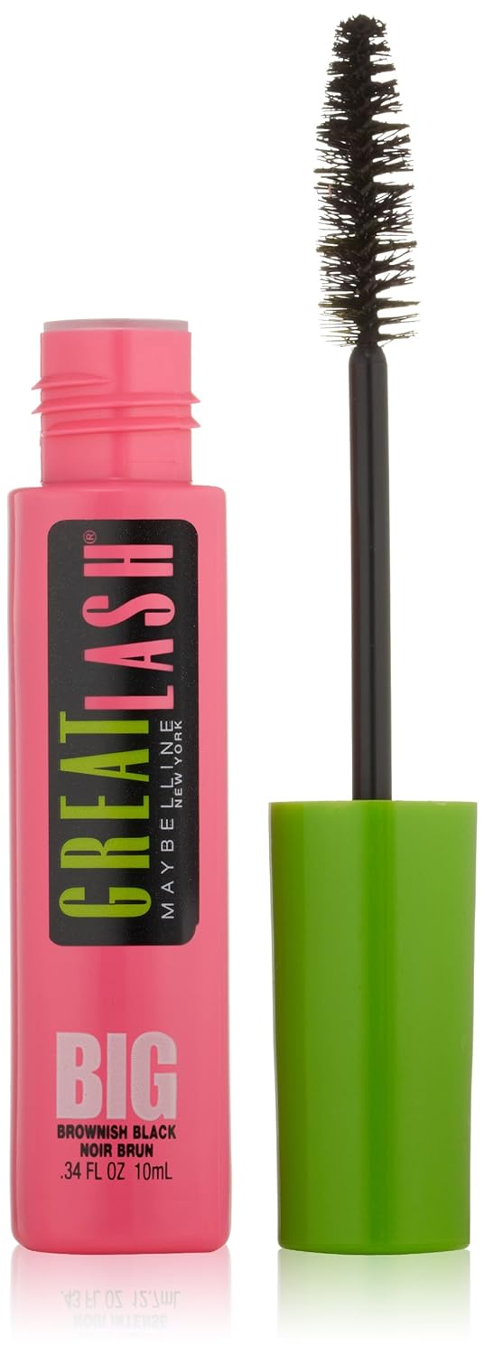 MAYBELLINE New York Great Lash Big Washable Mascara, 132 Brownish Black, 0.34 oz