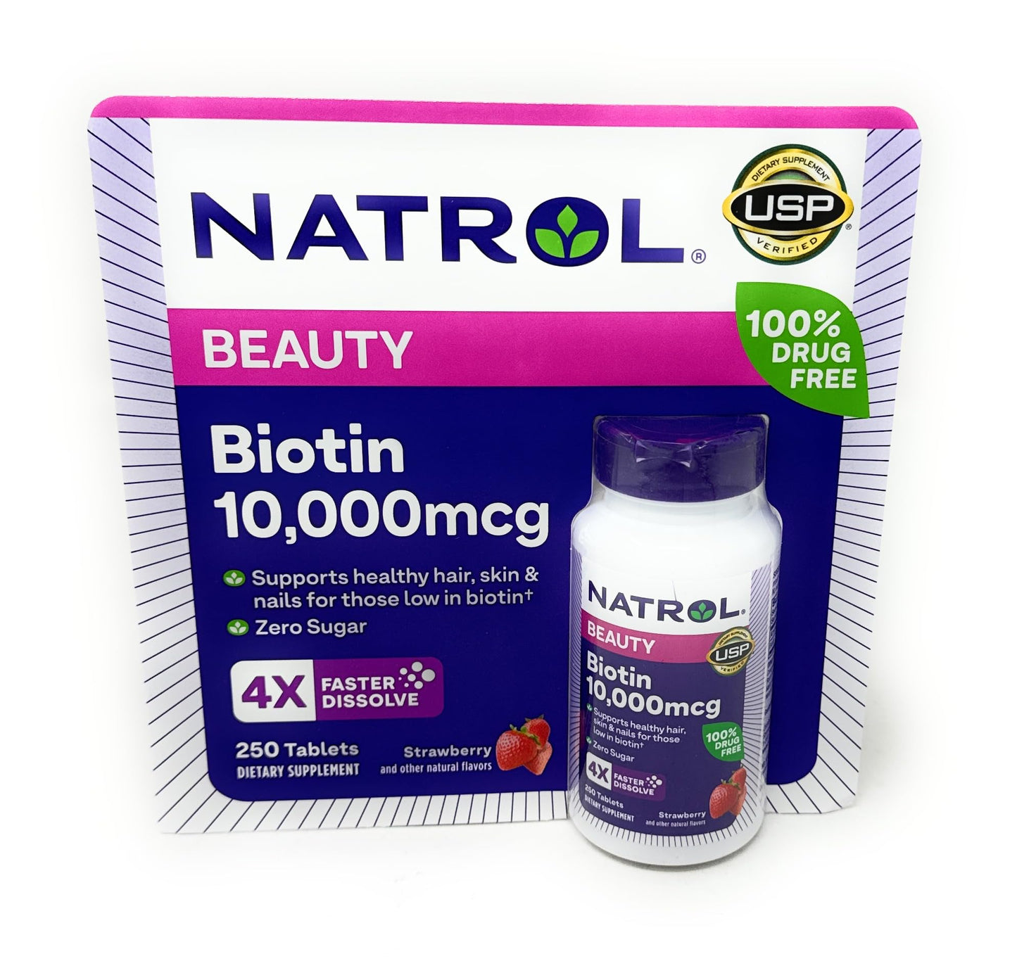NATROL BIOTIN 5000MCG,FAST DSSLV