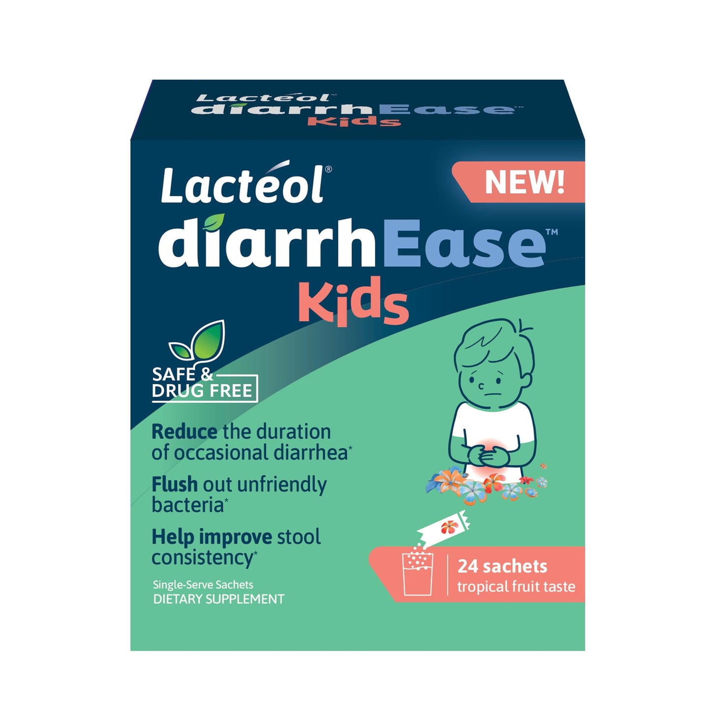 LACTEOL DIARRHEASE CP10 DRUG FREE