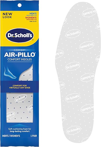 DR SCHOLLS CMFRT AIR PILLO INS UNISX 1PR