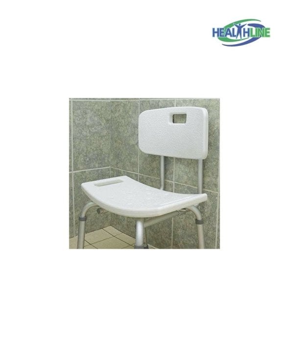 BATH BENCH EQ W/ BACK DSHP