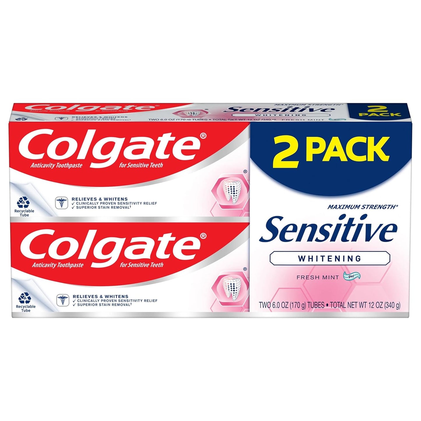 COLGATE SENSITIVE WHITENING PASTE 6OZ