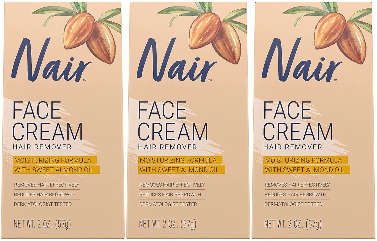 NAIR FACE CREAM TUBE 2OZ