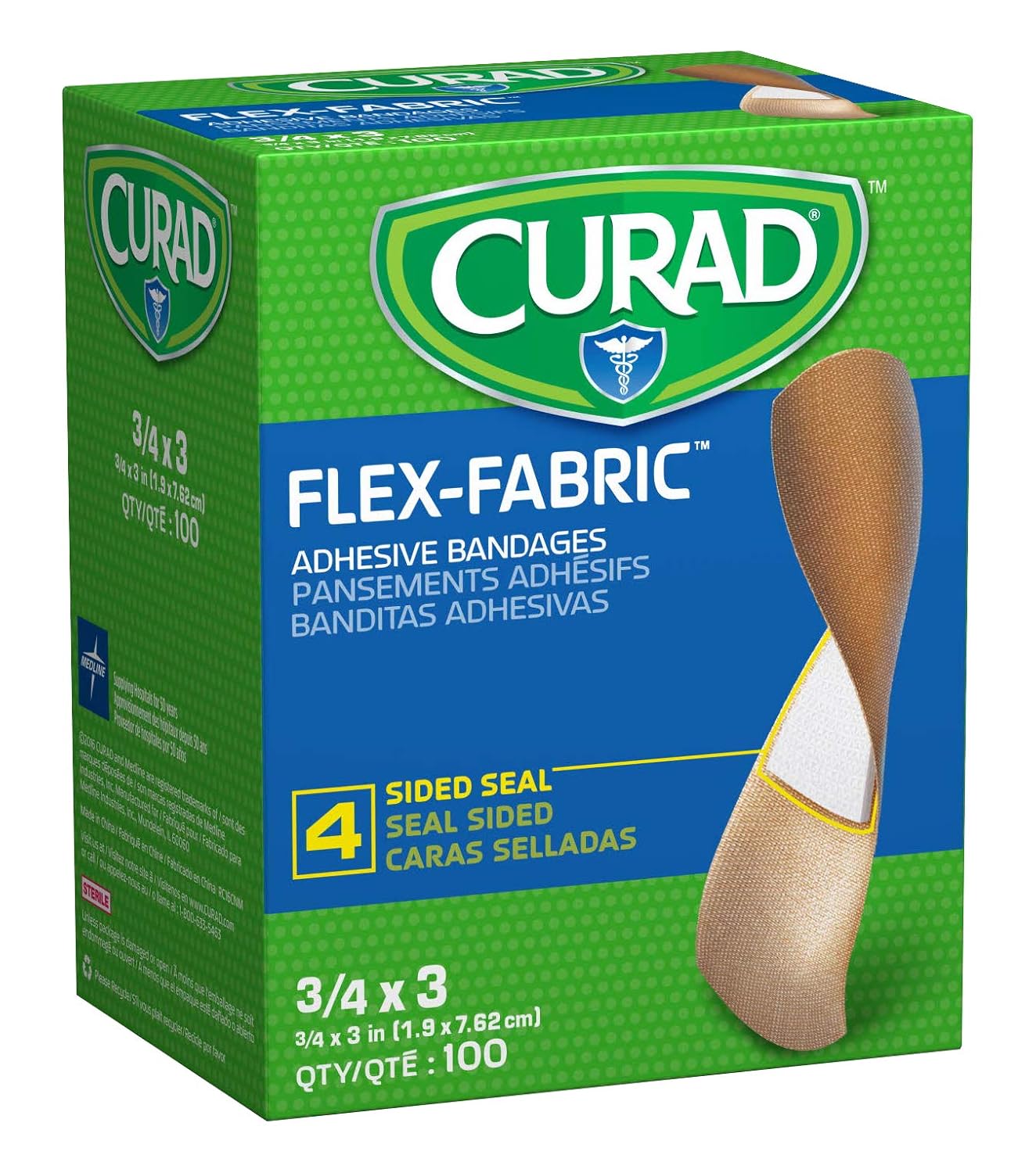 CURAD BANDAGE FLEX-FABRIC 1SZ 40CT