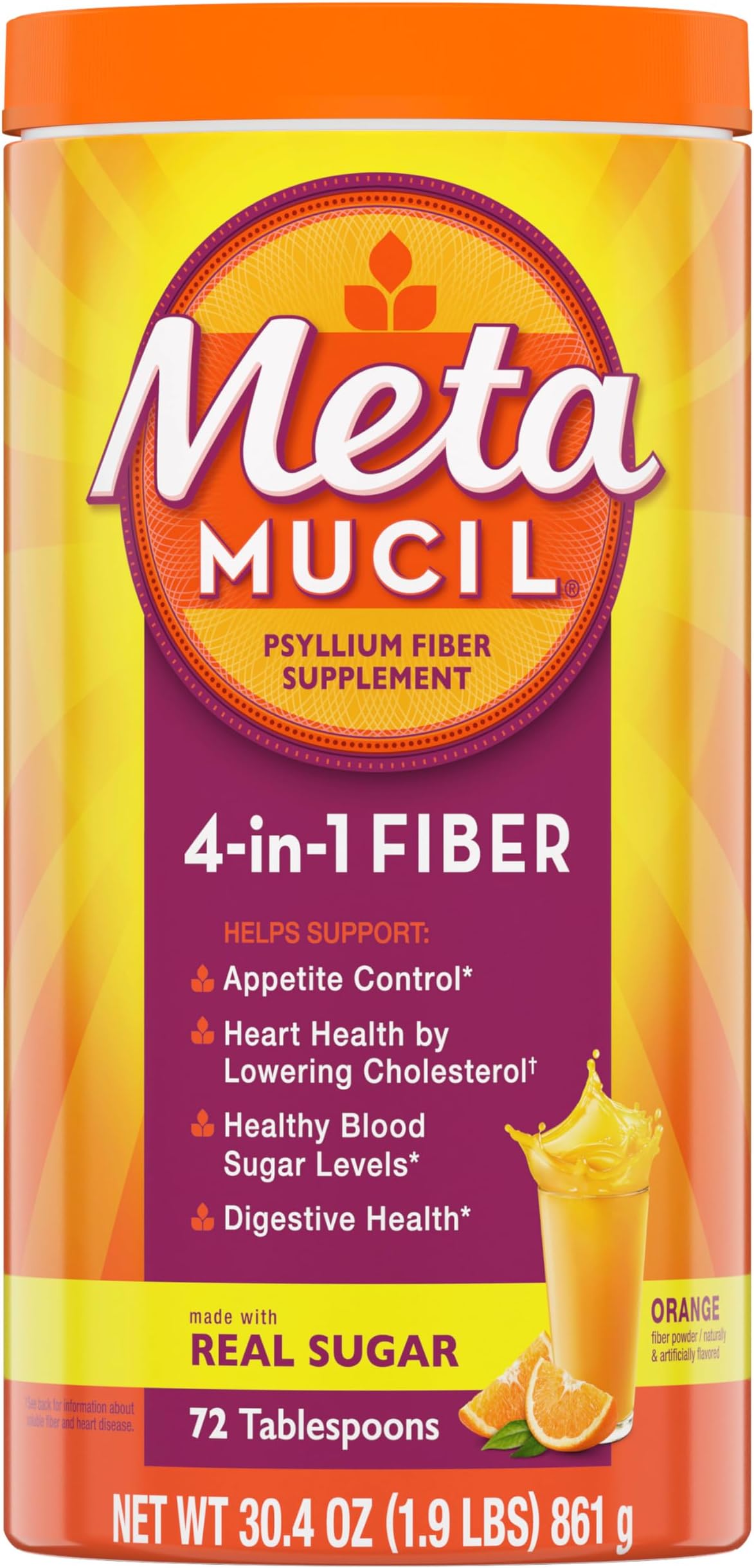 METAMUCIL PW 418GM SF LMA