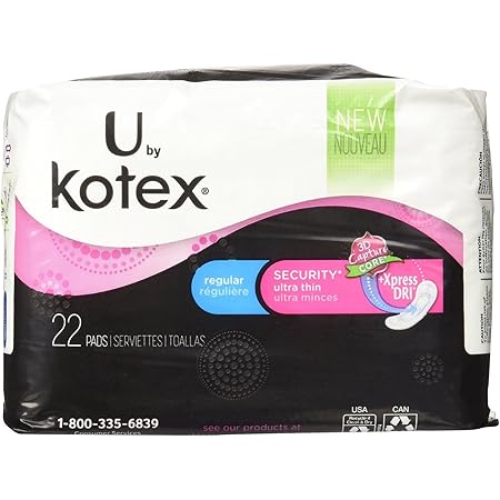 U BY KOTEX SPRM ULTR THIN OVRNT PAD 6X13