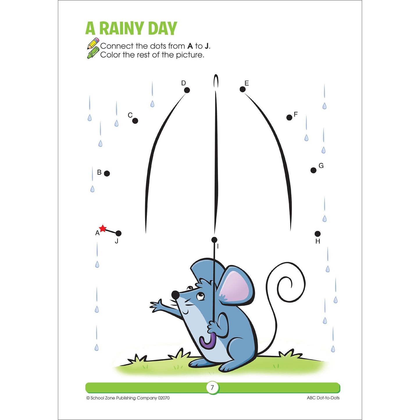School Zone 1-25 Dot-to-Dots Preschool Workbook, 32 Pages
